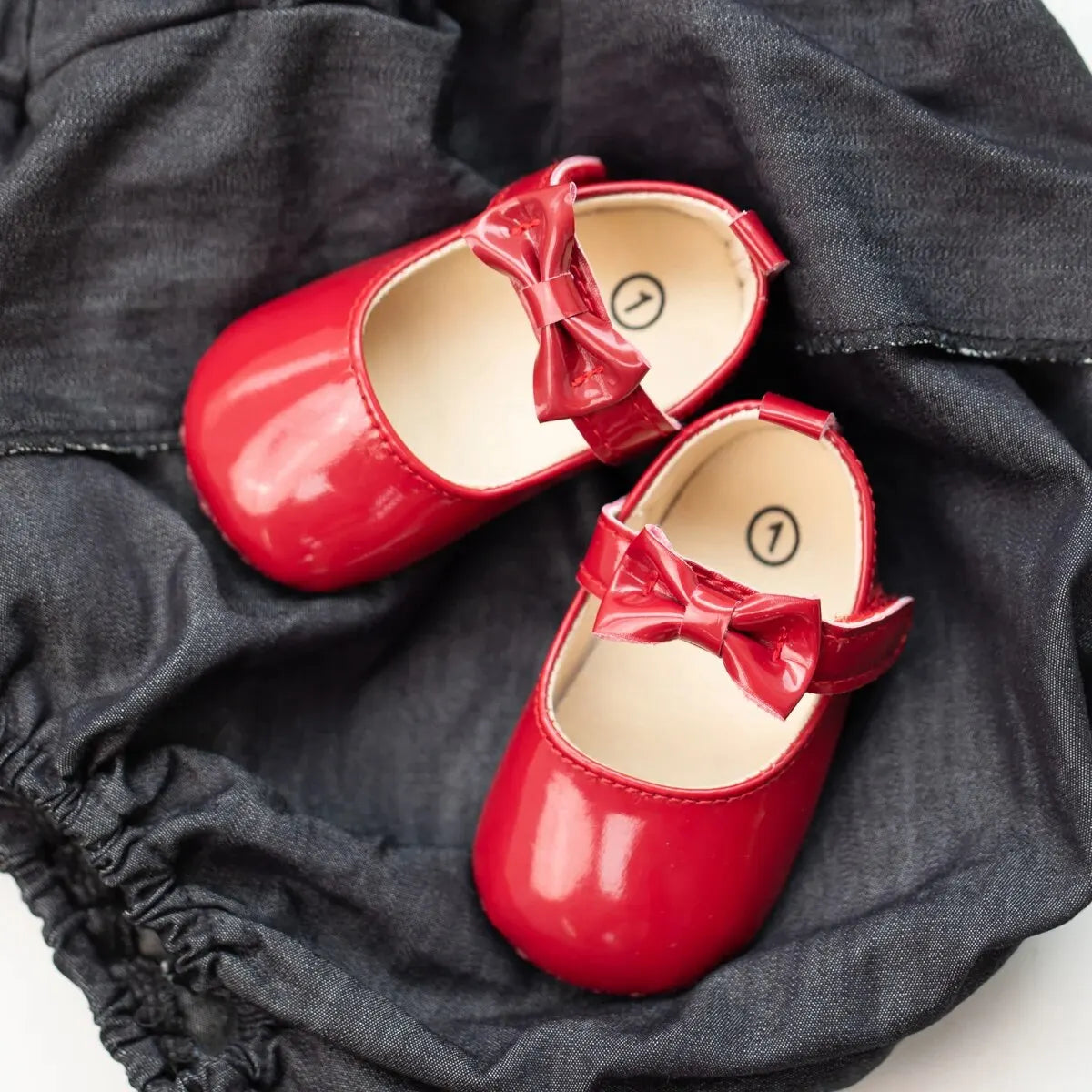 Meckior Baby Girls Shoes Bowknot Princess Dress Shoes PU Anti-slip Soft Sole Infant First Walkers Newborn Crib Baby Shoes
