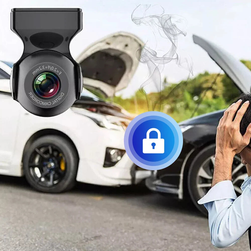 Car Dash Camera 1080P HD Driving Video Recorder 170 Degree Built-in WiFi DVR w/Night Vision Motion Detection G-Sensor Car Camera