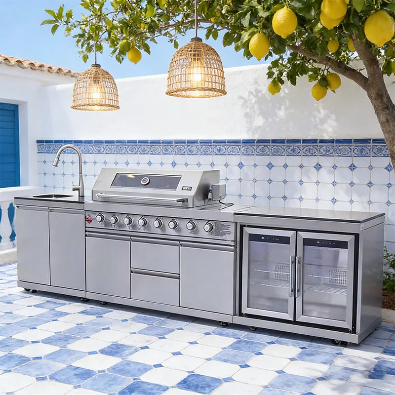 Full Kitchens Offer Complete Outdoor Kitchens, Durable Cabinets Set with Kitchen Islands & Carts, Ensemble Casserole De Cuisine