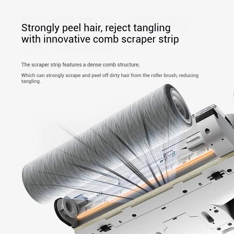 Xiaomi Mijia Cordless Wash Vacuum 2C, Electrolytic Water Sterilization, Anti-Tangle Brush for Pet Hair,Maternal-Infant Certified