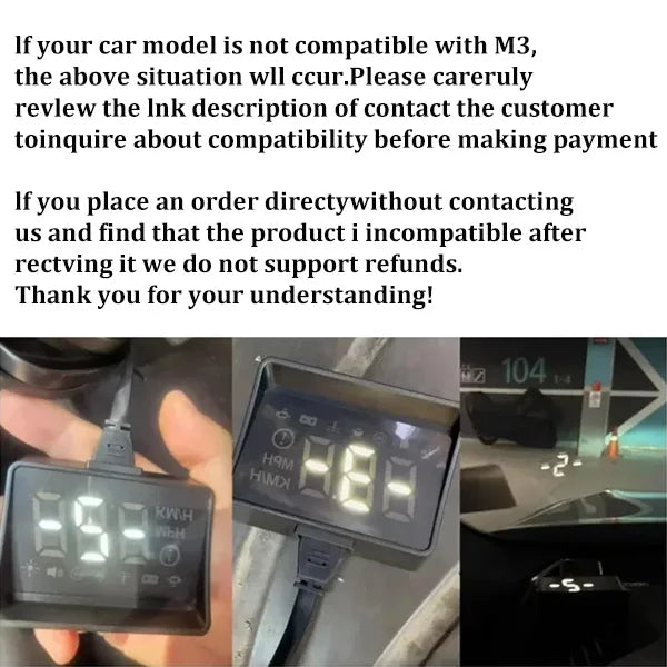 M3 OBD2 HUD / M1 GPS Head Up Display Auto Projection GPS Speedometer Digital Car Accessories Glass Projector Display HUD Alarm