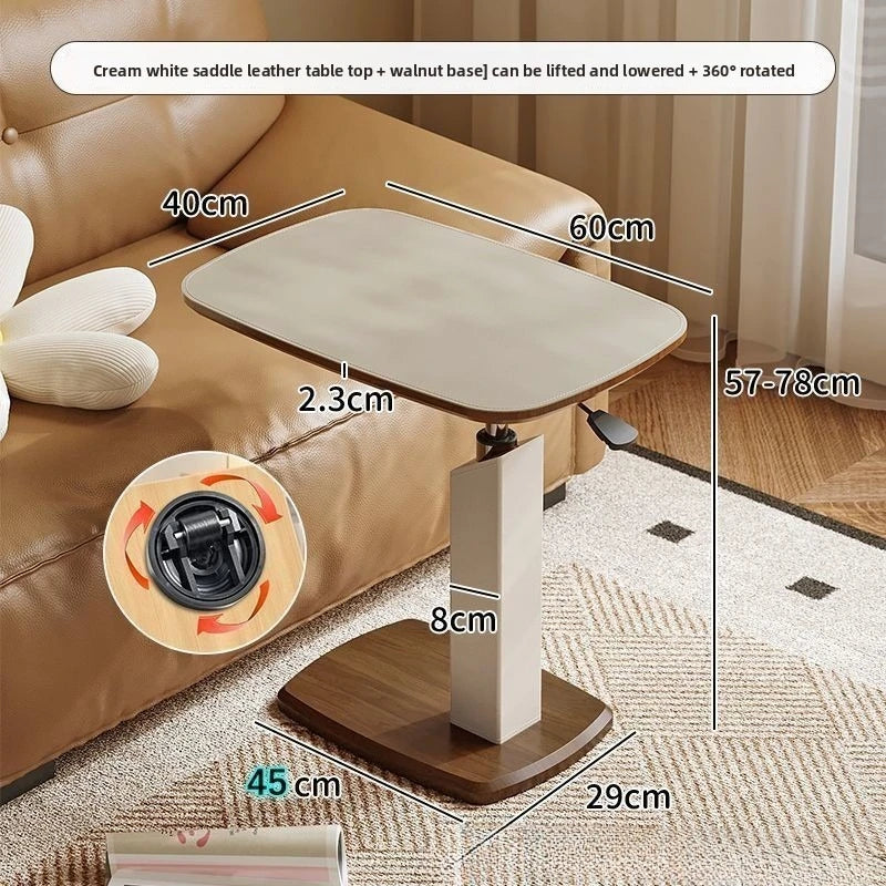 Lifting Bedside Table Movable Sofa Coffee Table Mobile Corner Jihu Rotating Living Room Computer Table Mini Small Side Table