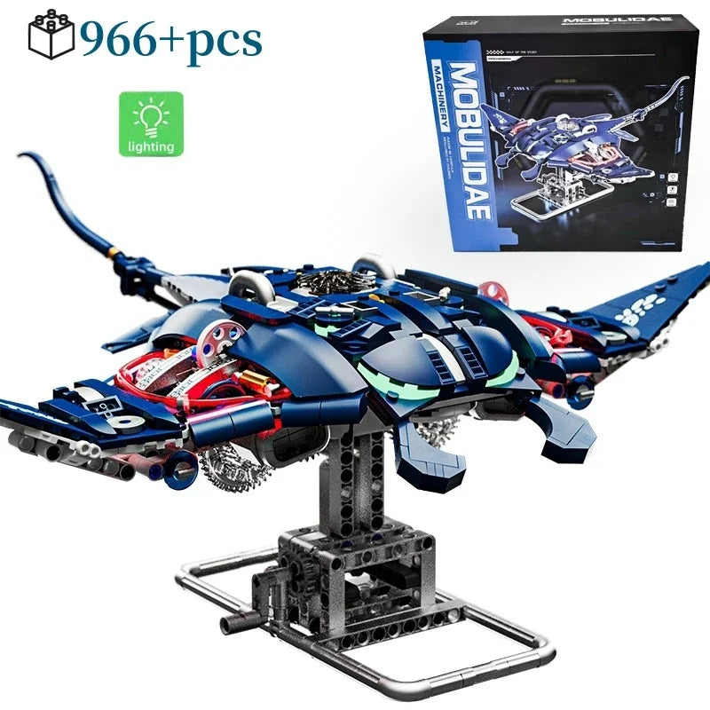898PCS V8 Engine MOC Building Blocks Model Kit Creative Technical Assembly Educational STEM Desktop Collectible Gift for Kids