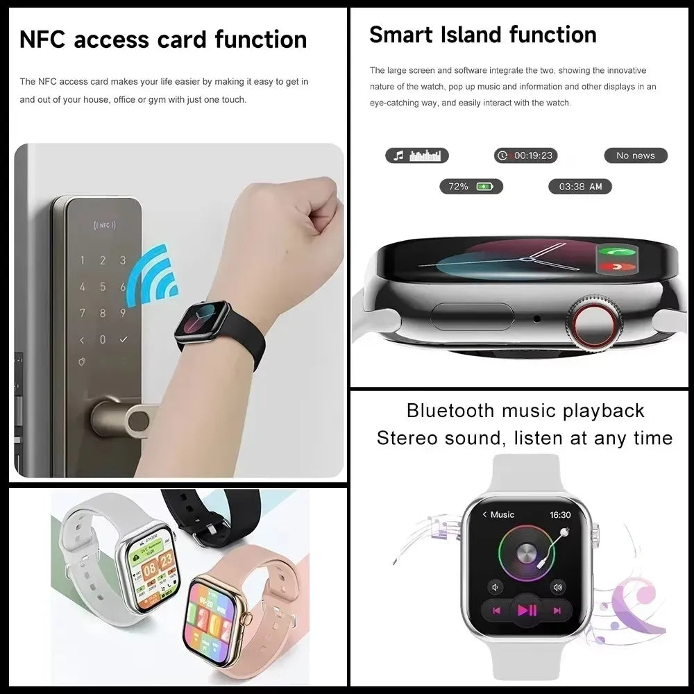 Watch 11 Smart Watch Men Body Temperature BT Call NFC Always on Display GPS Sport Watches Women DT Smartwatch For Apple Android