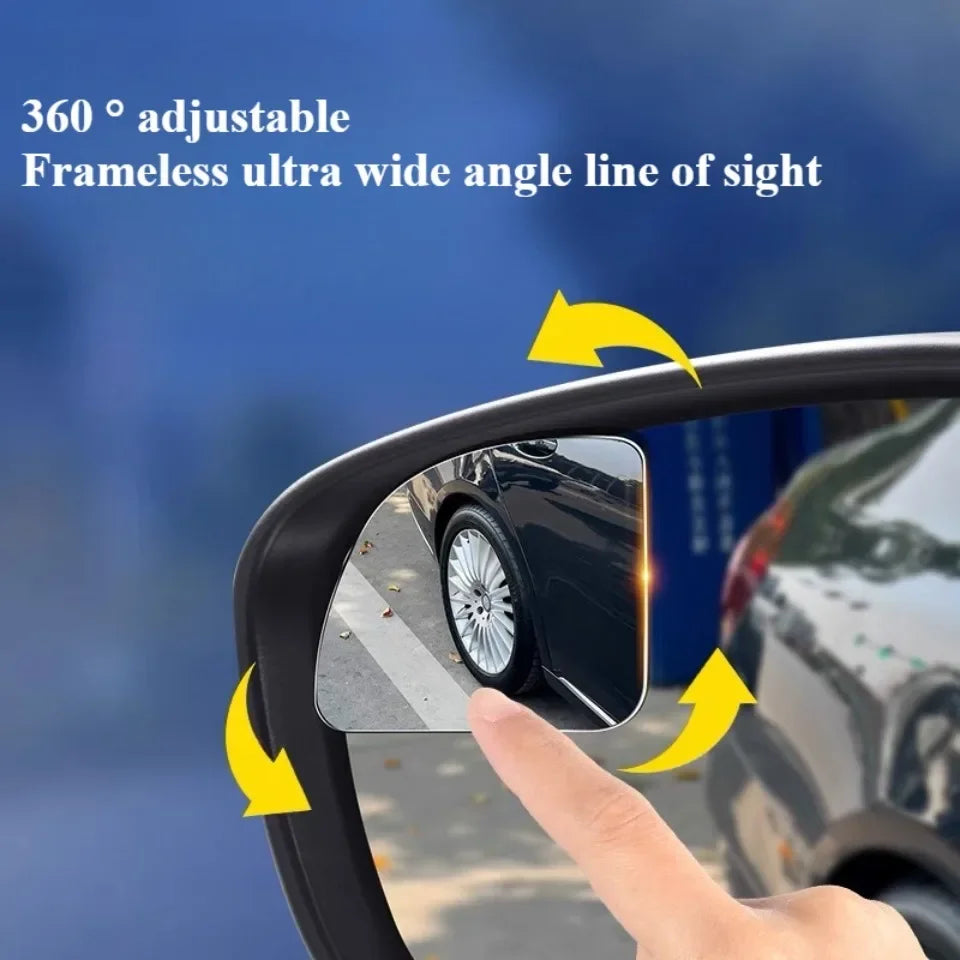 Adjustable Small Round Car Reverse Auxiliary Rearview Convex Mirror Car Blind Spot Rear View Mirror Wide Angle 360 Degree Mirror