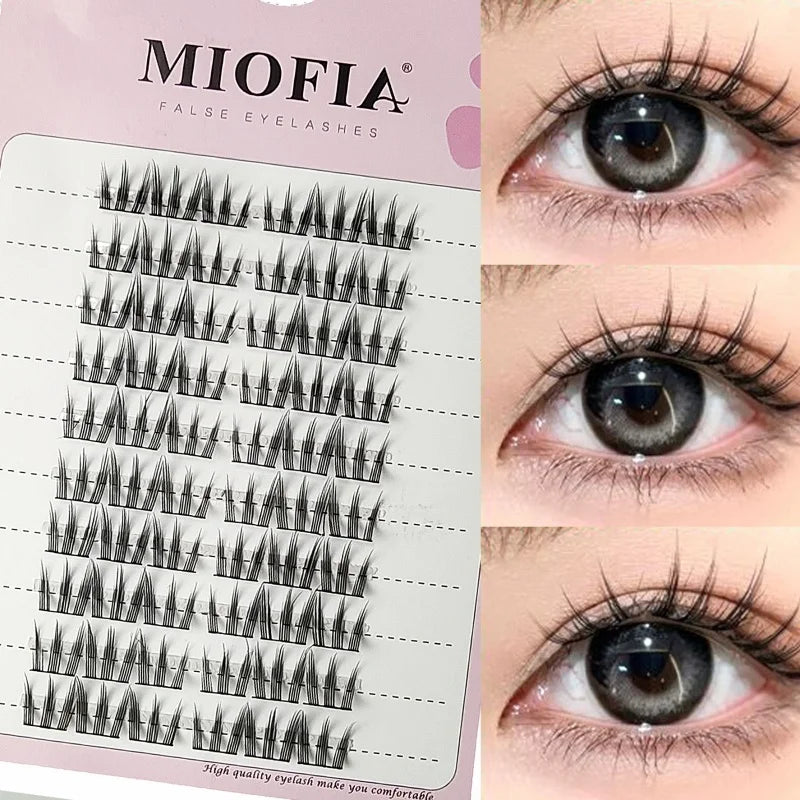 Large Capacity Fish Tail Fake Eyelashes Natural Russian Anime Eyelashes Natural Eyelashes Cosplay Single Cluster Fake Eyelashes