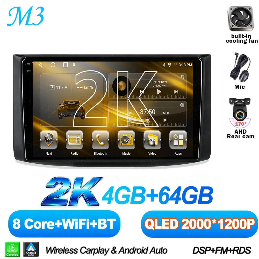 Android 16 For Chevrolet Lova Captiva Gentra Aveo 2006-2012 Touch Screen Android Auto Mirror Link Stereo Head Unit Car Radio RDS