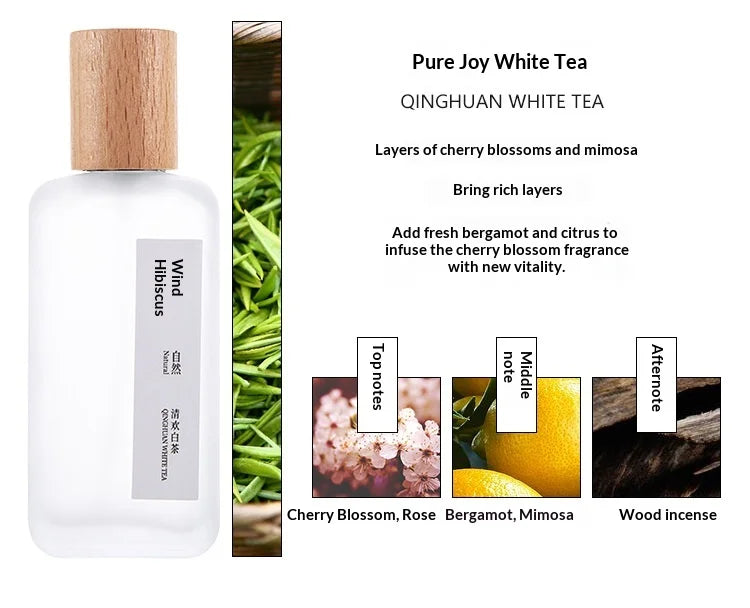 Elegant White Tea Perfume, Unisex Long-Lasting Fresh Natural Tea Aroma, Luxury Brand Inspired, Oolong Perfume Man and Women