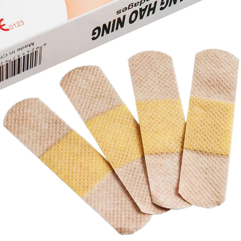 50/100Pcs Waterproof Breathable Cushion Adhesive Plaster Wound Hemostasis Sticker Band First Aid Medical Gauze Bandage band,aids