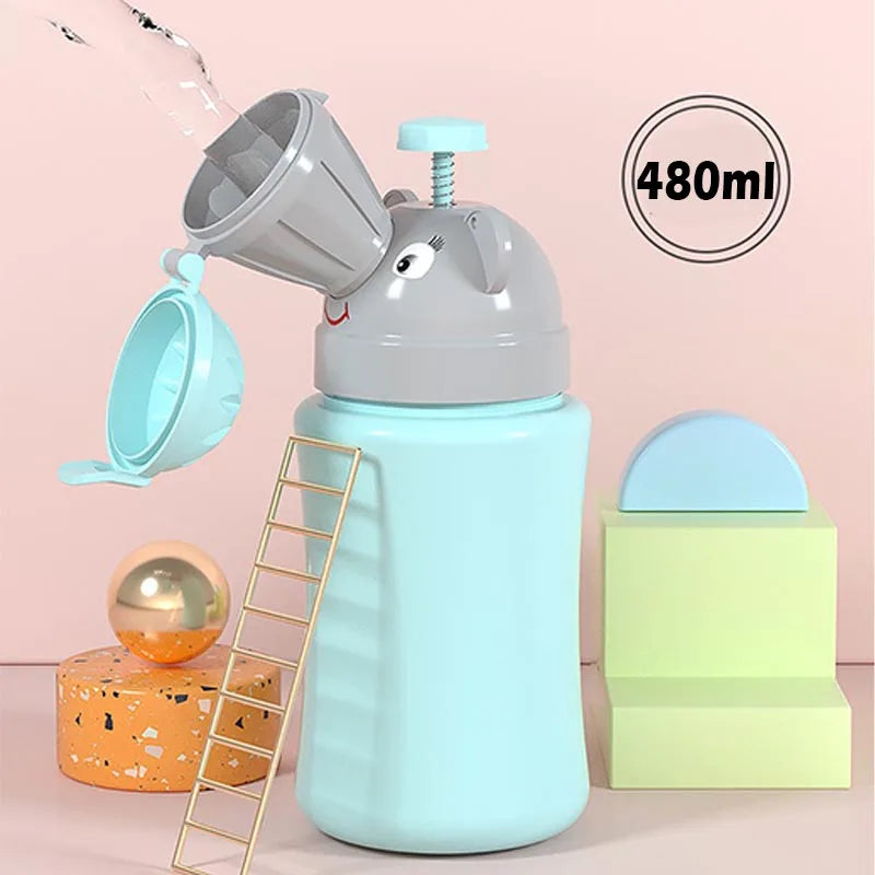 Emergency Portable Kids Urinal Outdoor Car Travel Shrinkable Toilet Pee Bottle 600/750ml Anti-leakage Boy Girl Training Potty