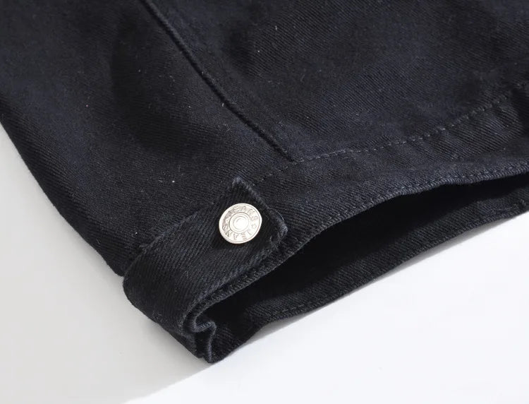 2025 Men's Fashion Jeans Sleeveless Jacket Vest Male Black Blue Denim Jeans Vest  Man Cowboy Outdoors Waistcoat Mens Jacket Vest