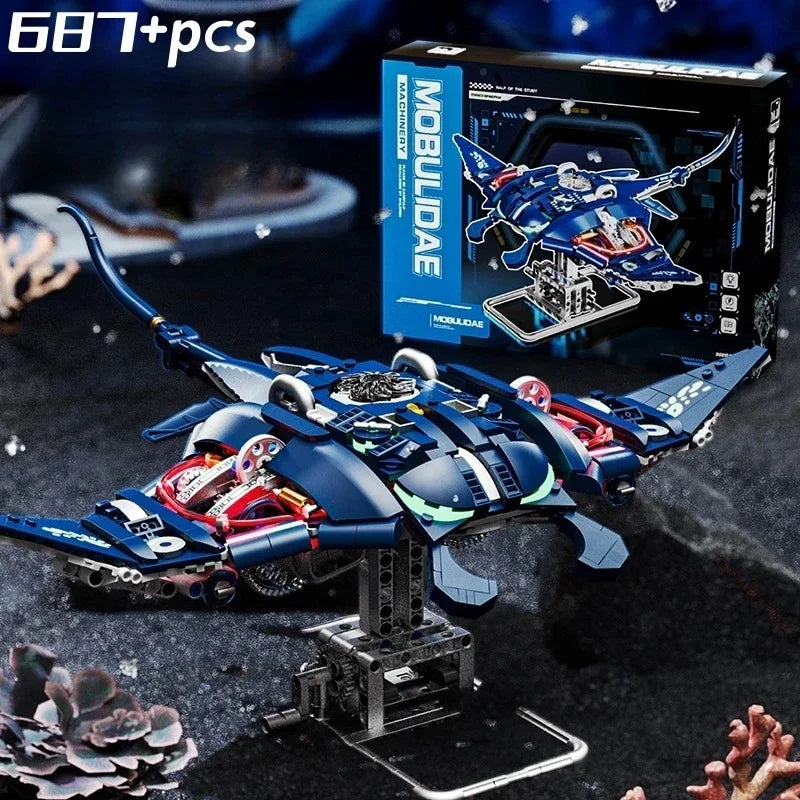 898PCS V8 Engine MOC Building Blocks Model Kit Creative Technical Assembly Educational STEM Desktop Collectible Gift for Kids