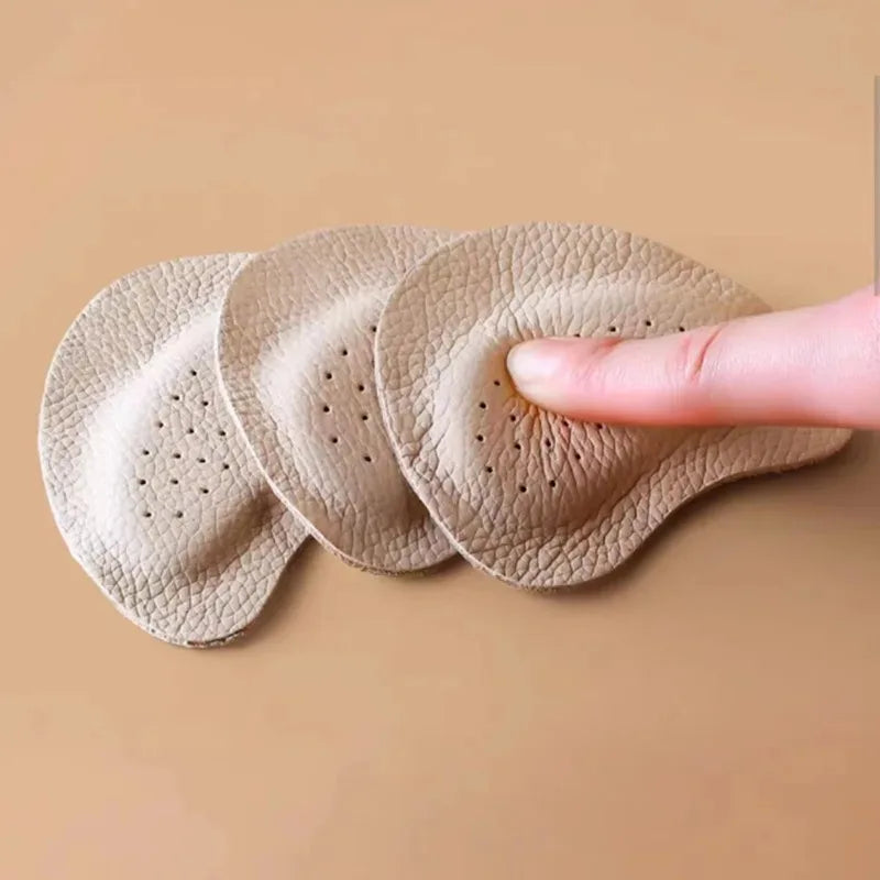 4PCS Sandals Anti-slip Stickers Leather Forefoot Pad Women High Heels Pain Relief Insert Insoles Toe Cushion Foot Care Shoes Pad