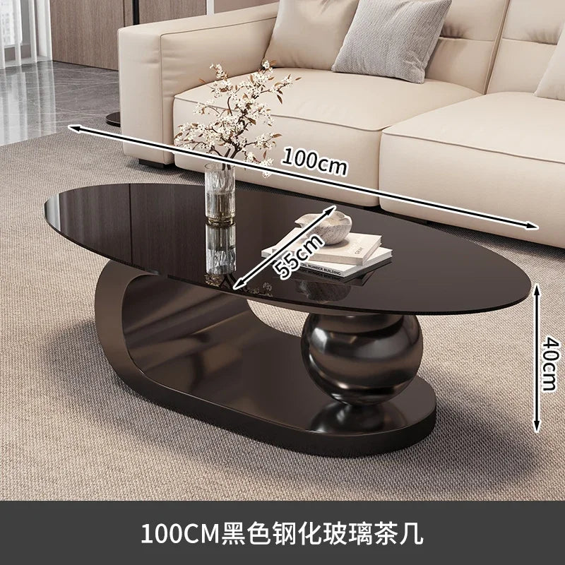 Round Trendy Coffee Table Exquisite Luxury European Trendy Coffee Tables Simple Beauty Mesa Auxliar Living Room Furniture