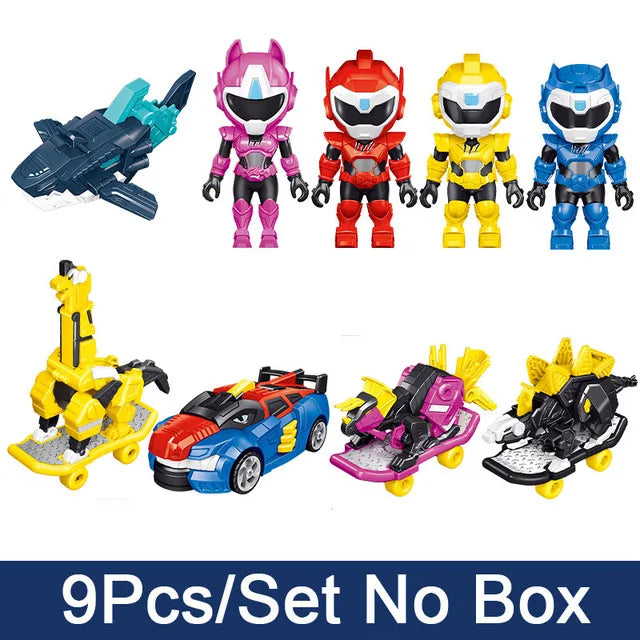 Korea Anime Mini Force Super Dino Power Car Dinosaur Model Action Figures Dolls MiniForce X Collection Toys Children Gift