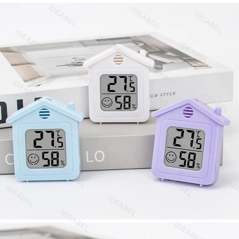 LCD Digital Thermometer Hygrometer Indoor Room Electronic Temperature Humidity Meter Sensor Gauge Weather Station For Home ﻿