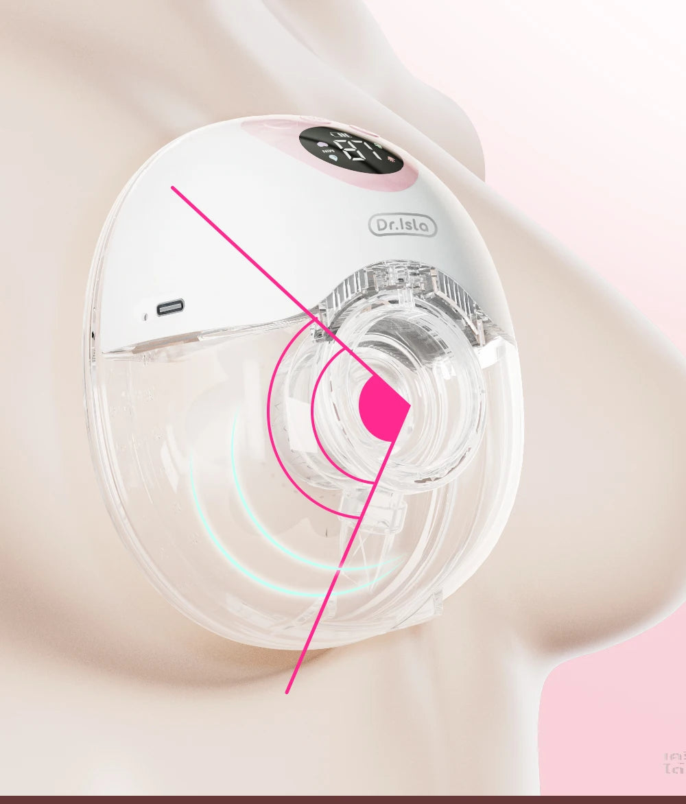 MAMIJOY 2Pcs Wearable Breast Pump Super Silent Hands Free Electric Breast Pump Comfort Milk Collector for Breastfeeding BPA free