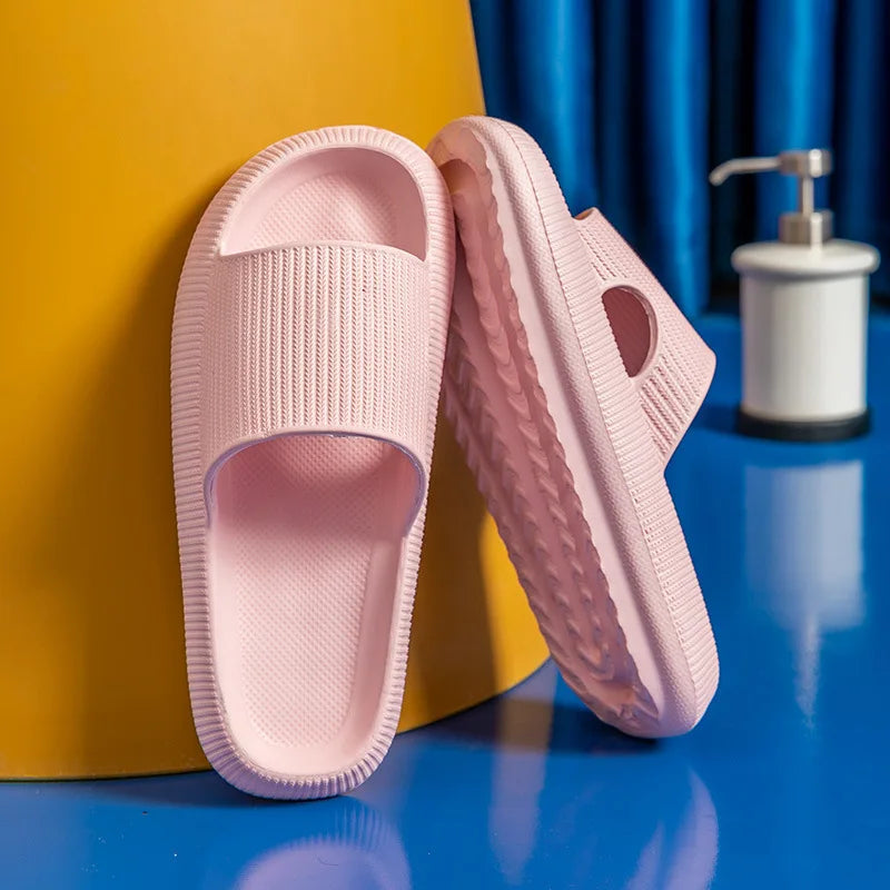 Slippers EVA Sandals Slippers Simple Men Women Wear Thick-Soled Non-Slip Summer Quarters Bathroom Shower  Indoor Home Casual