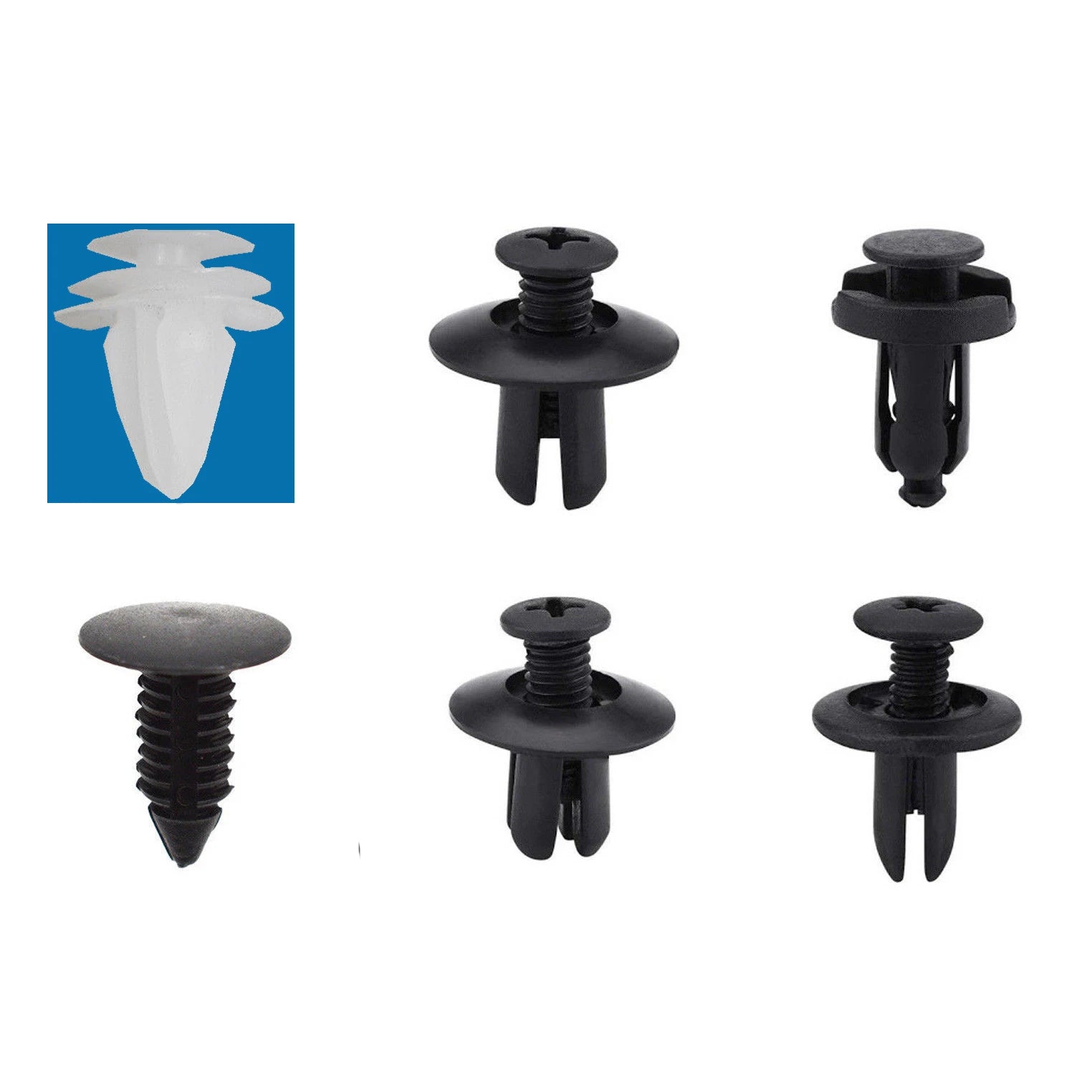 Auto Fastener Clip Mixed Car Body Push Retainer Pin Rivet Bumper Door Trim Panel Fastener Kit Car Clip 100/50 Box /Bag packaging