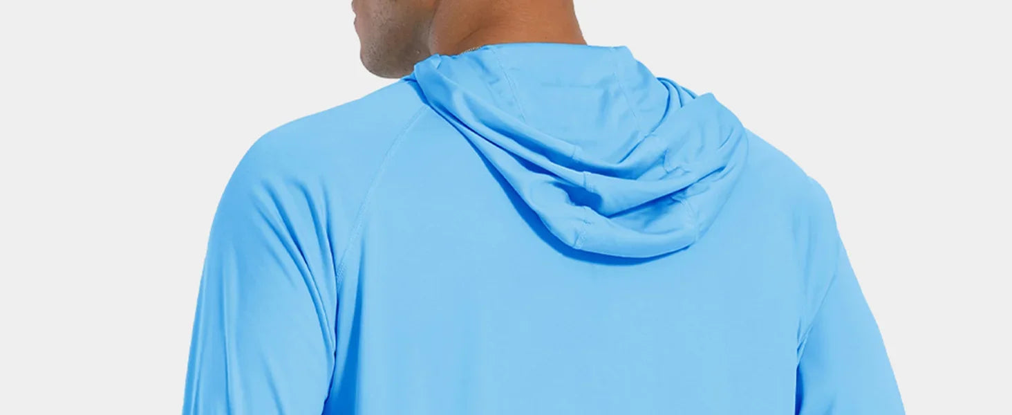 TACVASEN Sun Protection T-Shirts Mens Long Sleeve Hoodie Casual UV-Proof T-Shirts Breathable Lightweight Quick Dry T shirts Male