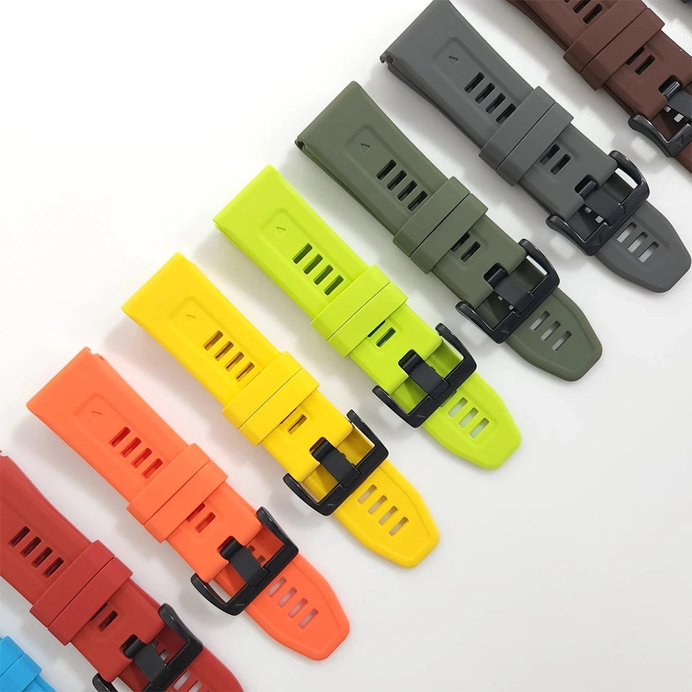 QuickFit 22mm 26mm Strap for Garmin Epix Gen 2 Silicone Band for Garmin Fenix 7 7X 5Plus 6XPro Enduro 2 Bracelet Watchband