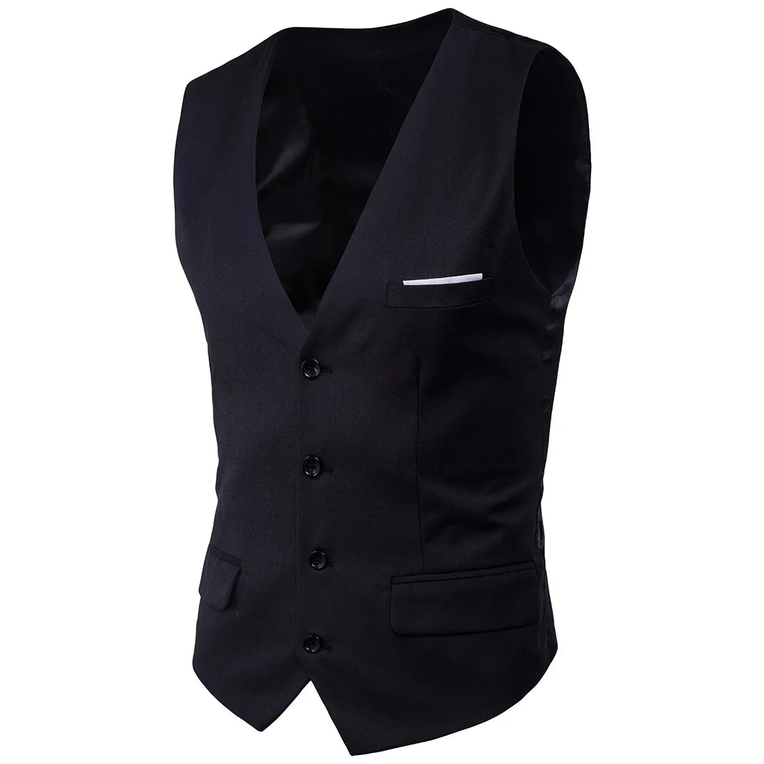 High Quality Men Suit Vest Waistcoat Business Casual Slim Groom Groomsman Wedding Men's Dress Blazer Vests Formal Party Dress