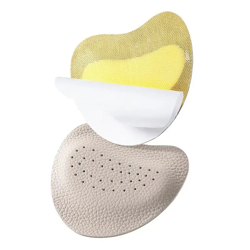 4PCS Sandals Anti-slip Stickers Leather Forefoot Pad Women High Heels Pain Relief Insert Insoles Toe Cushion Foot Care Shoes Pad