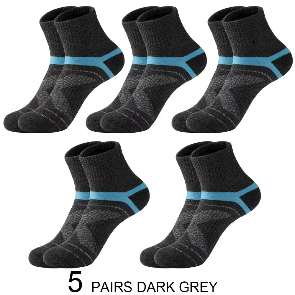 3 Pairs High Quality Men Black Socks Black Sports Socks Casual Soft Running Summer Absorb Sweat Breathable Male Sock Sokken