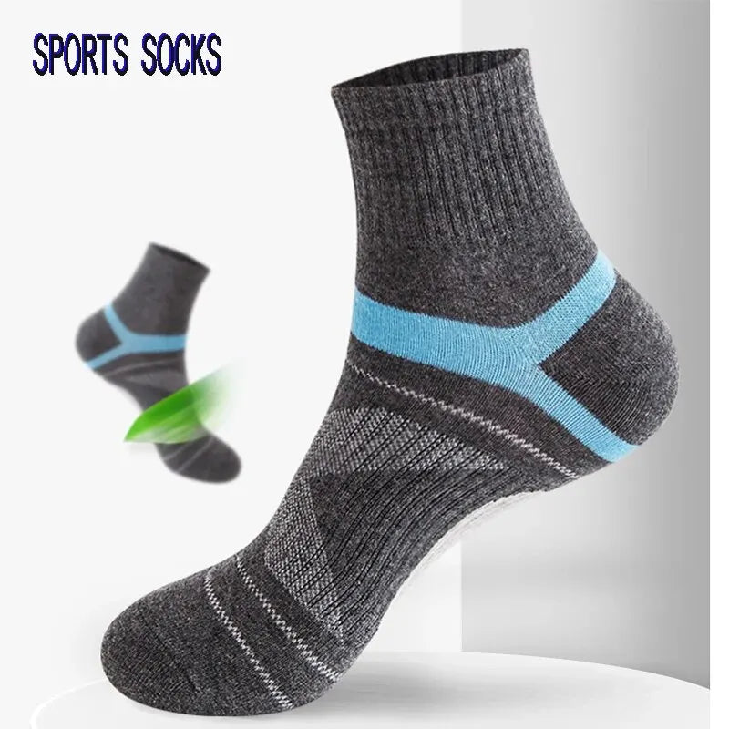 1-3 Pairs High Quality Men Socks Black Sports Socks Casual Soft Running Four Season Absorb Sweat Breathable Male Sock