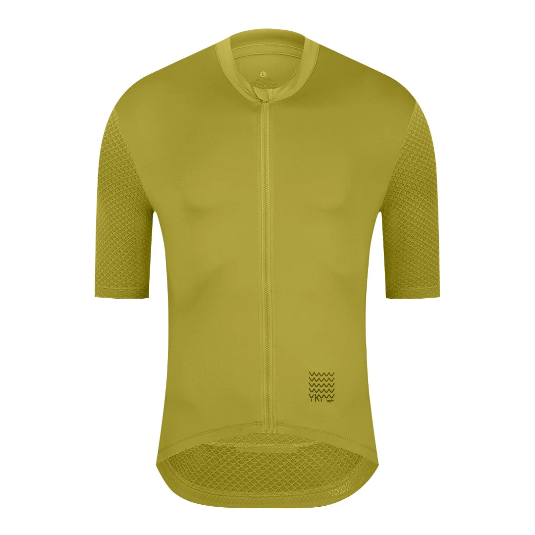 YKYWBIKE Men's Cycling Jersey Short Sleeve Summer Bicycle Jersey Road Bike Shirt Cycling Clothing Breathable Pro Team