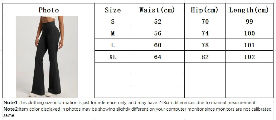 Naked High Waisted Waist Cinching Hip Lifting Fitness Exercise Elastic Bell Bottom Pants Women Casual Outdoor Running Yoga Pants