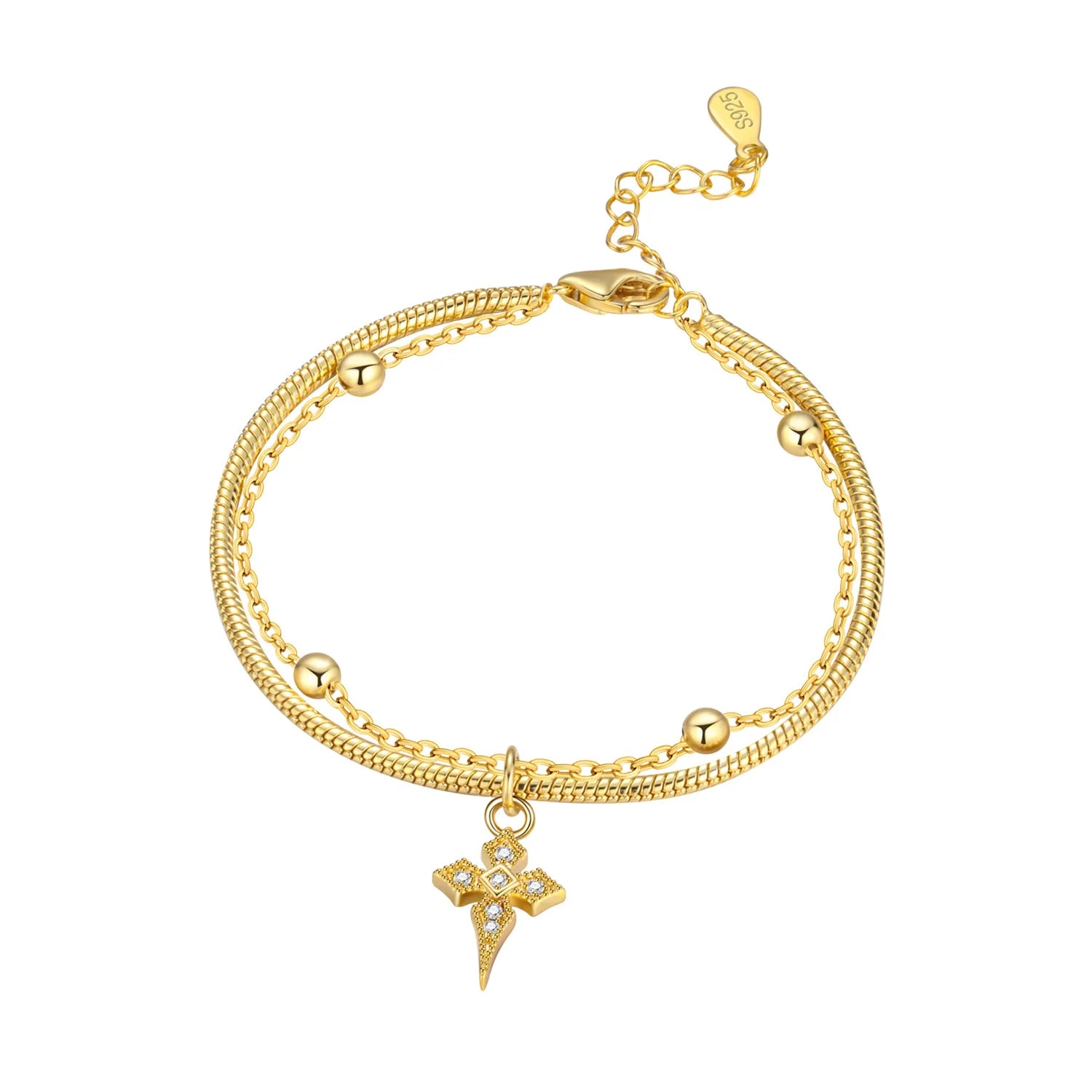 Original 925 Sterling Silver Zirconia Tennis Chain Bracelet for Women Adjustable Gold Color Hot Sale Ideal Birthday Party Gifts