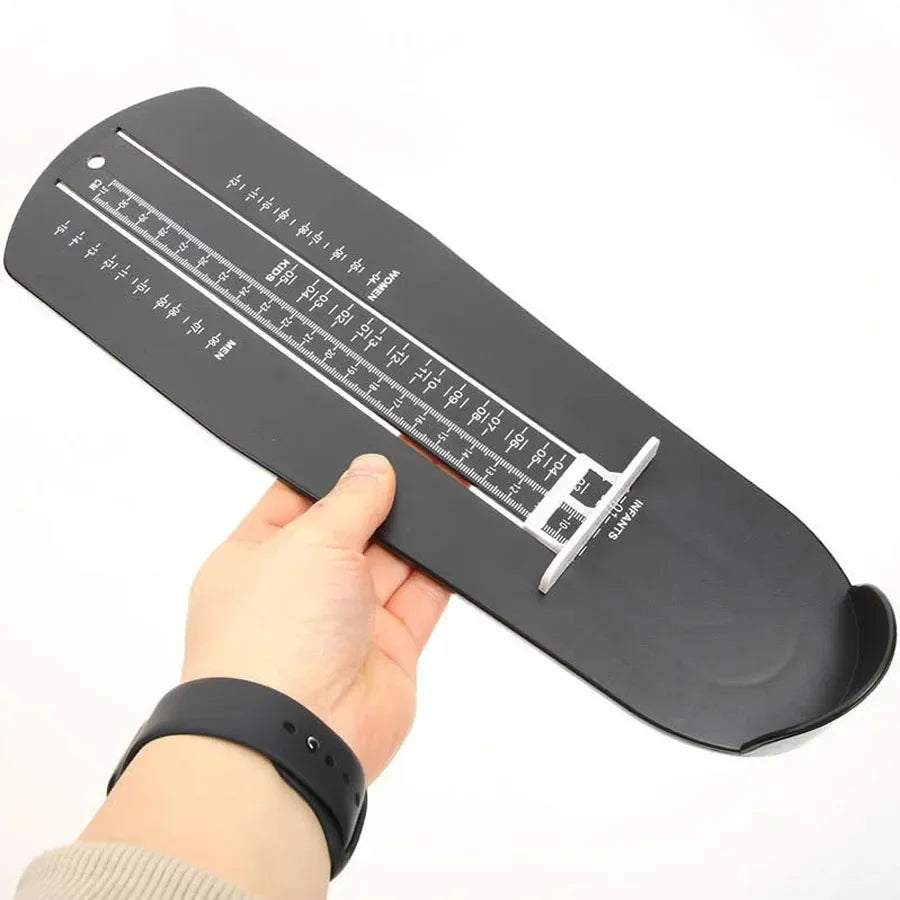 Family Foot Measuring Ruler, US Standard Shoe Sizing Device, Universal Feet Size Measurer for Infants, Kids, Men, Women & All Ad