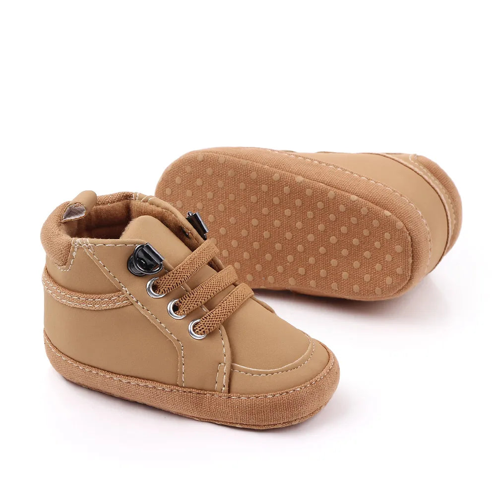 Baby Casual Shoes Ankle-covered Little Boots for 0-1 Years Toddler Boys Outdoor Prewalking