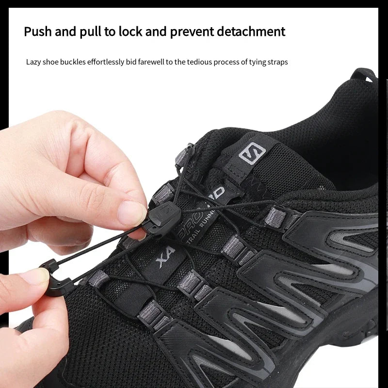 Fashion No Tie Shoelaces Outdoor Running Sneakers Laces Round Tennis Shoe Laces Without Ties Adult Kids Shoelace Shoes Accesorie
