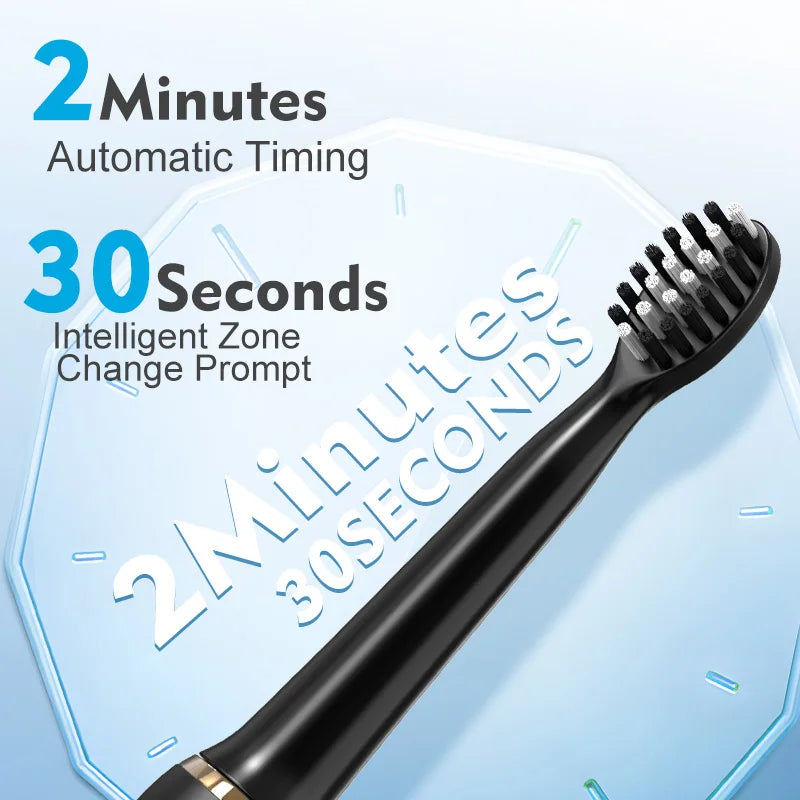 SEJOY Sonic Electric Toothbrush Personal Care Oral Cleaning Appliances IPX7 With 3 Modes Smart Rechargeable Automatic Toothbrush