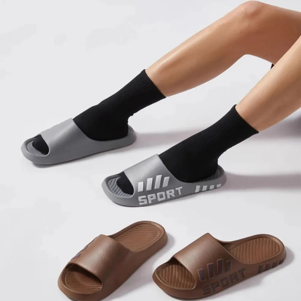 2026 NEW Men's Summer Fashion Slippers Indoor Outdoor Beach Sandals Flip Flop Thick Sole Non-Slip Shower Slippers for Male