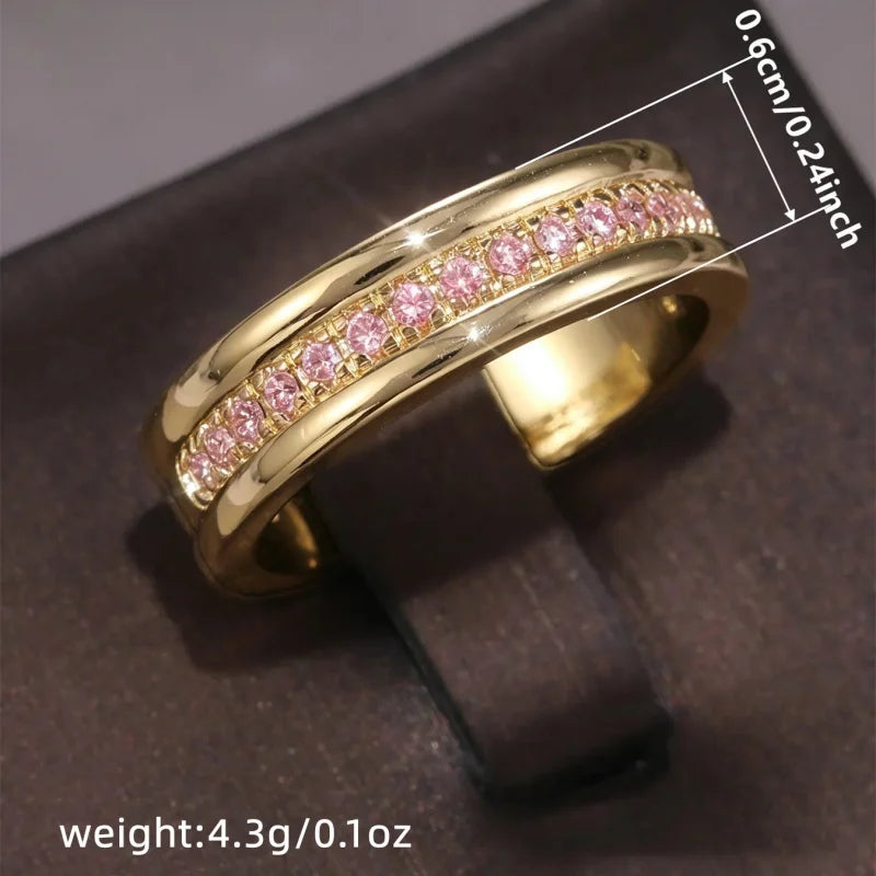 Huitan 2020 NEW Fashion Wedding Ring For Women Micro Paved Cubiz Zircon Finger Rings Female Engagement Jewelry Accessories