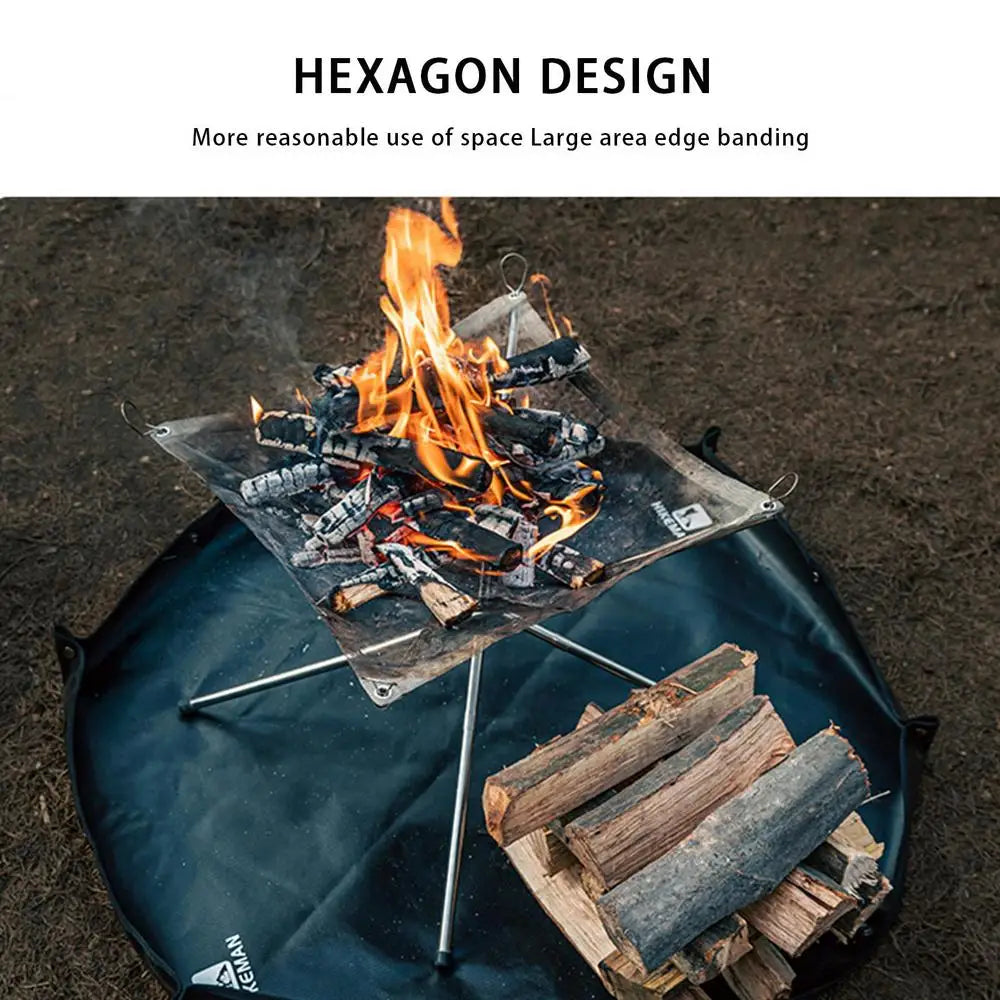 Fireproof Rugs Fire Resistant Rugs For Fireplace Fire Resistant Mat Safty Pad With Flame-Retardant Cotton For Camping Wood Stove