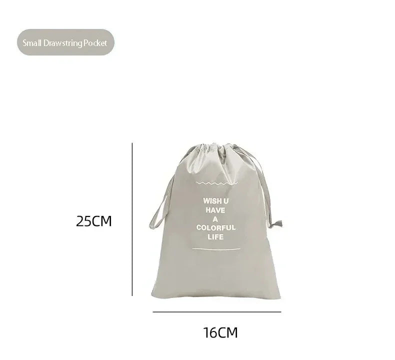 7/10 Pcs Set Travel Organizer Storage Bags Suitcase Packing Cubes Cases Portable Wardrobe Luggage Clothes Shoe Pouch Fold