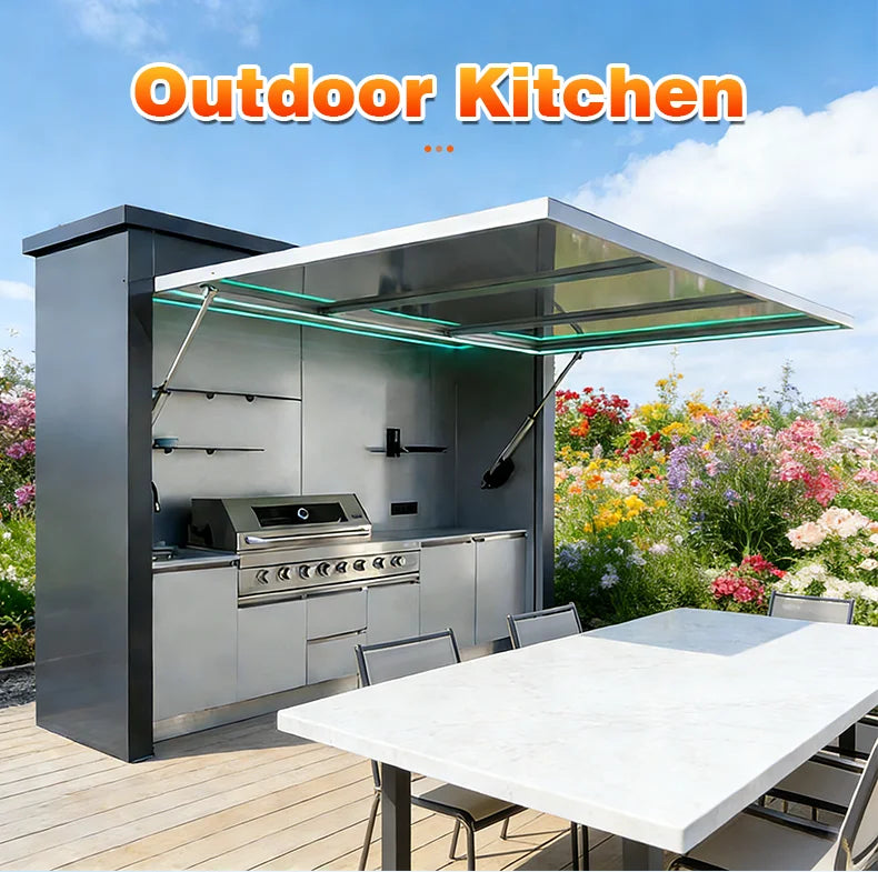 Outdoor Kitchen for Sale Wholesale Smart Design Affordable Waterproof Mobile for Camping Catering Events Custom