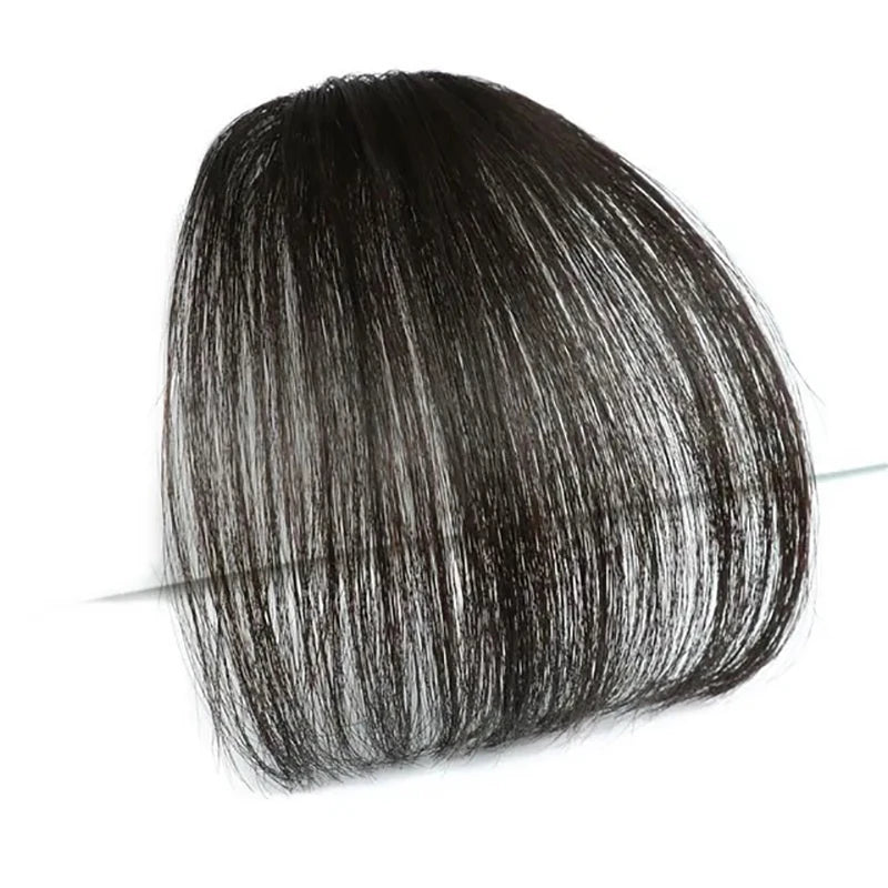 WIGSIN Synthetic Clip In Air Bangs Hair Extensions Short Straight Hairpiece Wig For Women Daily Use Hair Accessories