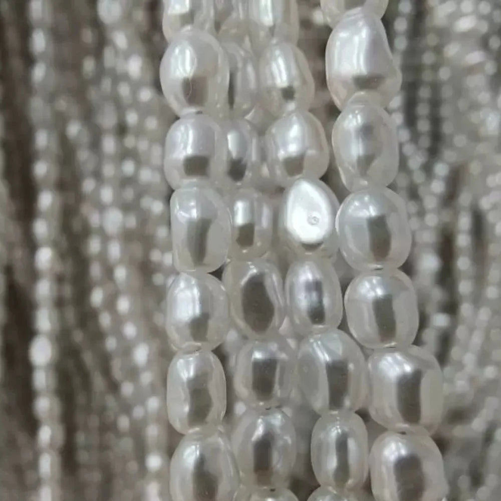 A 4.5-5.5mm Irregular Baroque Natural Freshwater Pearls Semi-Finished Beads for Jewelry Making DIY Necklace Bracelet Accessories