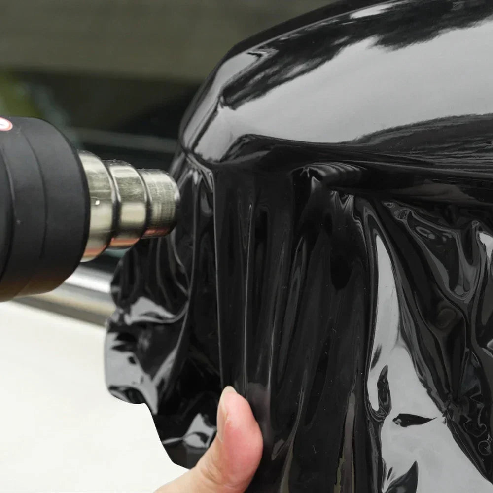 Ultra Gloss PET Piano Black Vinyl Wrap Film Sticker Auto Decoration Accessories Glossy Black Self Adhesive Vinyl Bubble Air Free car accessories accesorios para auto car decal