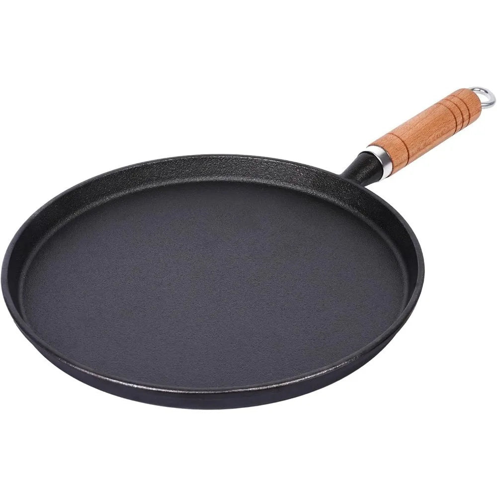 1Pcs Cast Iron Frying Pan Uncoated Non-stick Egg Pancake Pan Crepe Maker Steak Frying Pot Gas Induction Cooker Kitchen Cookware