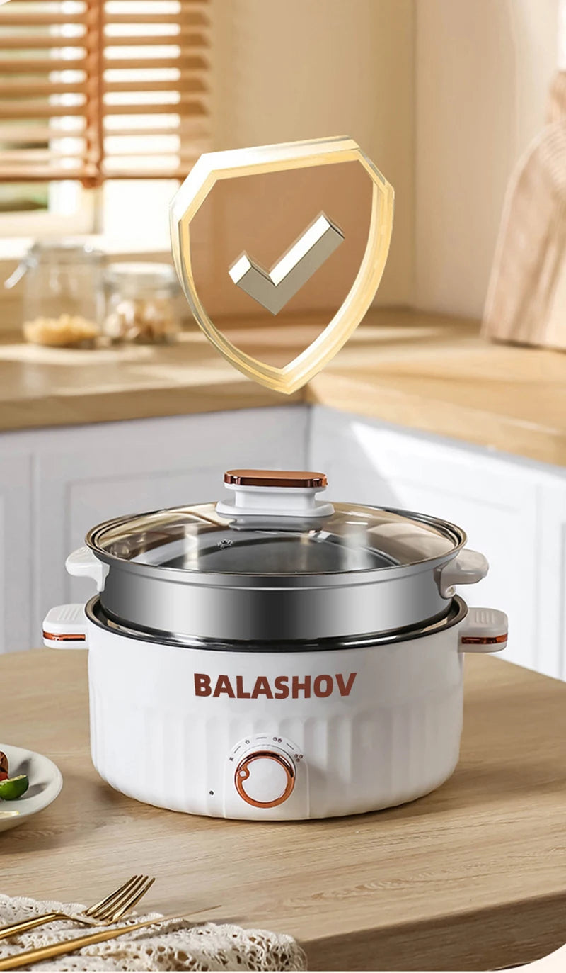 1.5L/3L Portable Electric Rice Cooker Multifunctional Double Layer Pan Non-stick Cookware for Kitchen and Home Appliance