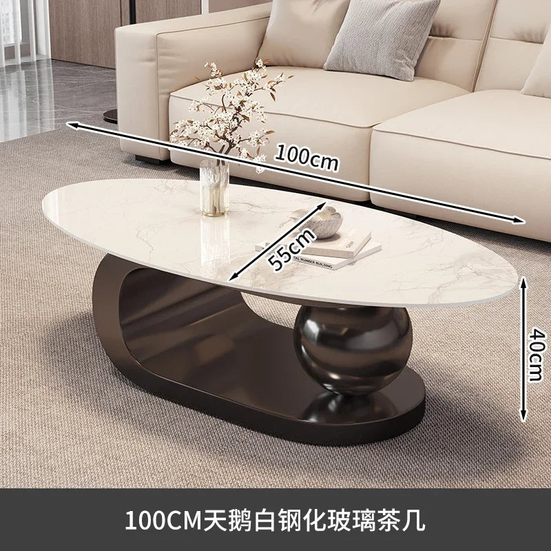 Round Trendy Coffee Table Exquisite Luxury European Trendy Coffee Tables Simple Beauty Mesa Auxliar Living Room Furniture