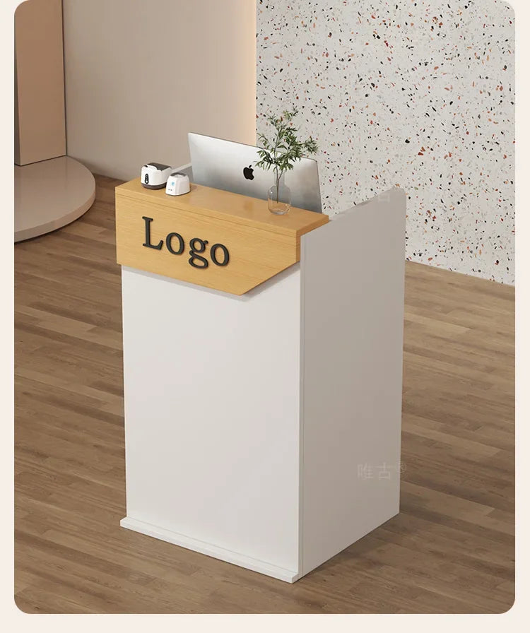 Salon Hairs Reception Desk For Modern Salon Professional Bar Counter Beauty Luxury Simple Resepsiyon Masası Commercial Furniture
