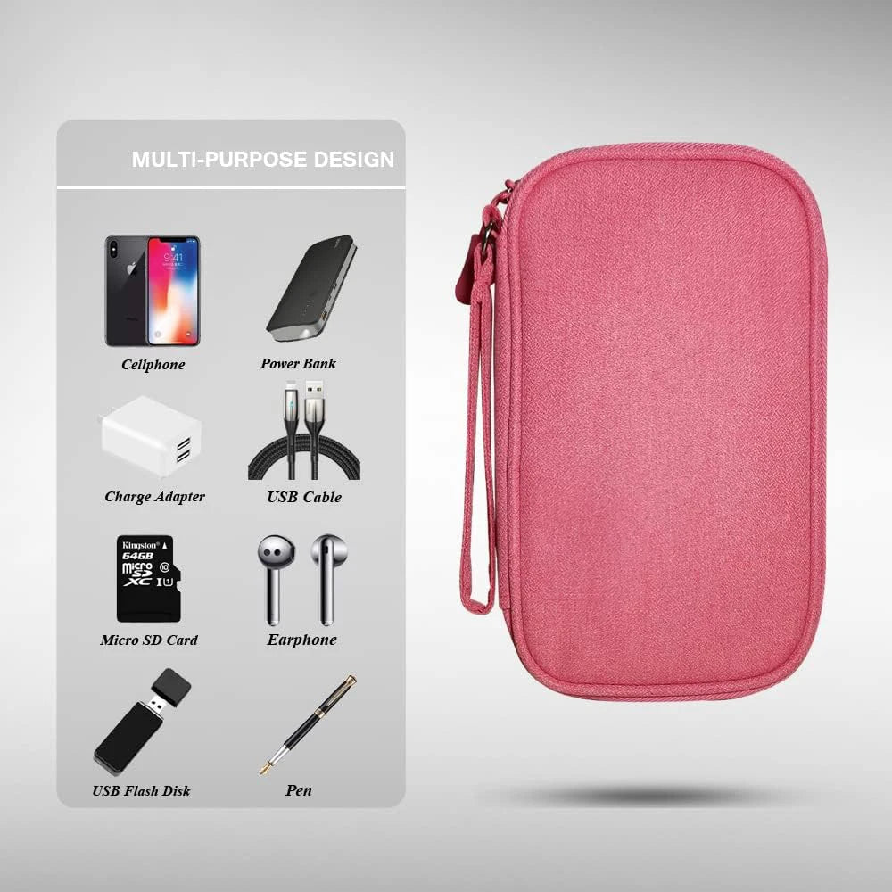 USB Cable Storage Bag Multifunctional Travel Portable Data Line Phone Charger Power Bank Electronic Accessories Organizer