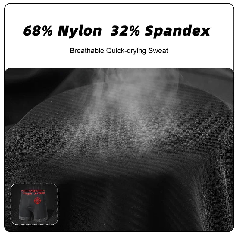 X-TIGER Cycling Underwear Men's Shorts 5D Padded Breathable Sports Riding Bike Bicycle MTB Liner Shorts with Anti-Slip Leg Grips